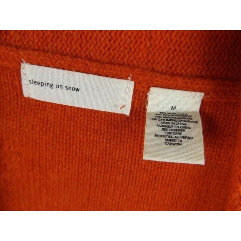 Anthropologie Double Twist Sweater Medium Sleeping on Snow - Picture 5 of 5